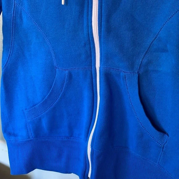 Tek Gear royal blue zip up hoodie hooded sweatshirt, size XS - Picture 4 of 8
